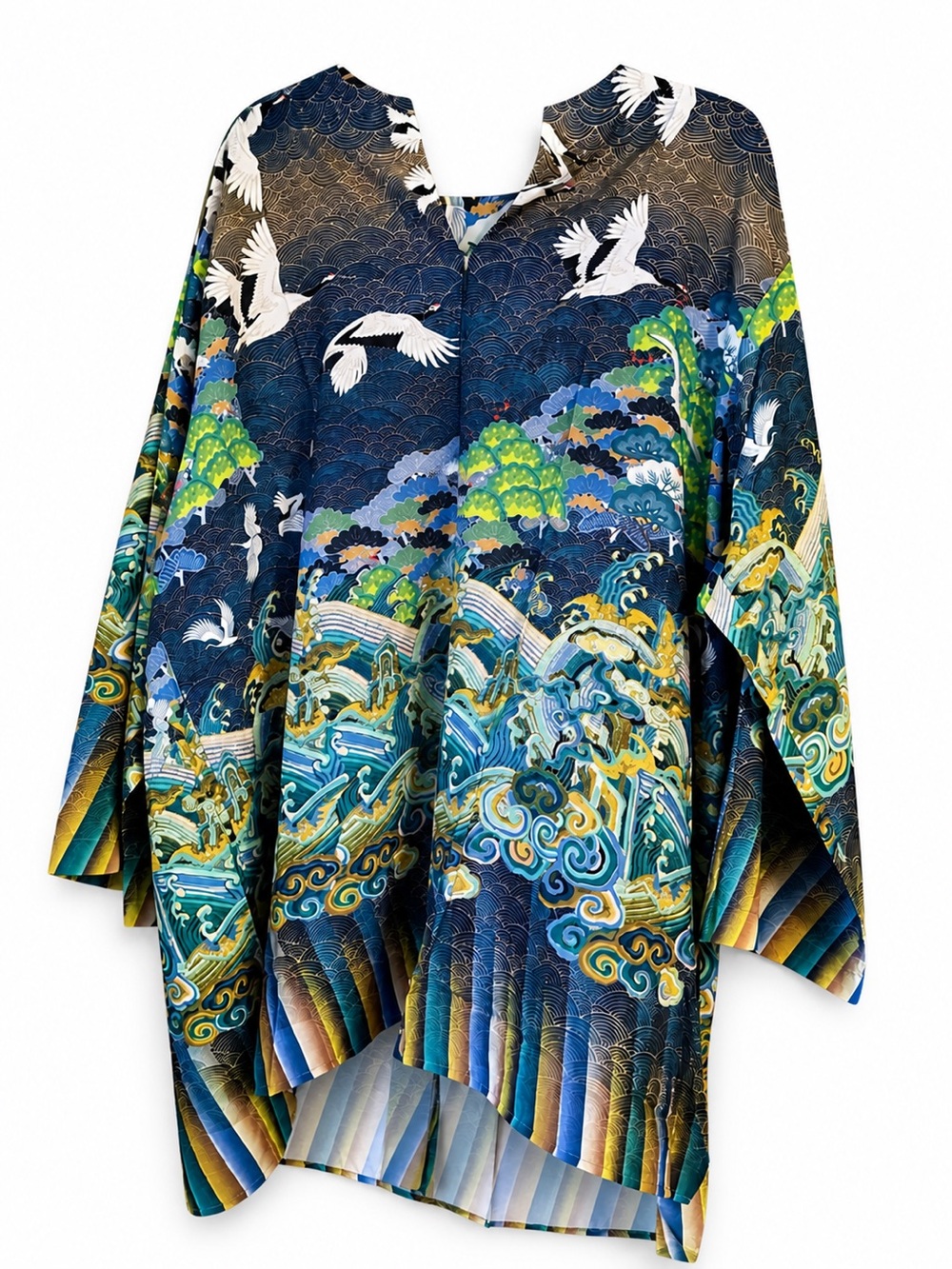 Navy Multi-Color Printed Citron Santa Monica 1x